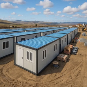 Portable Container House Steel Prefab Cabin Relocatable Modular Shelter